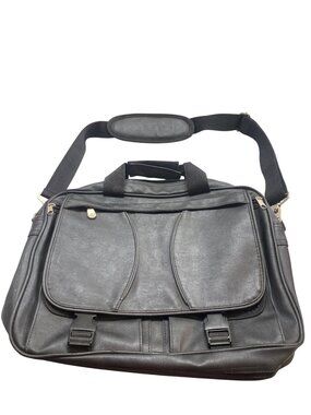 Black Laptop Bag Adjustable Strap Organizer & Multiple Compartments